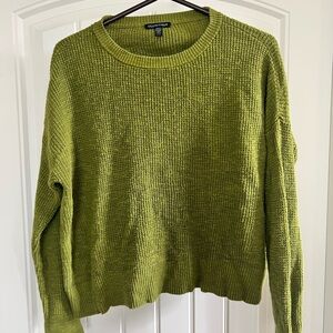 Eileen Fisher Olive Green Crew Neck Sweater